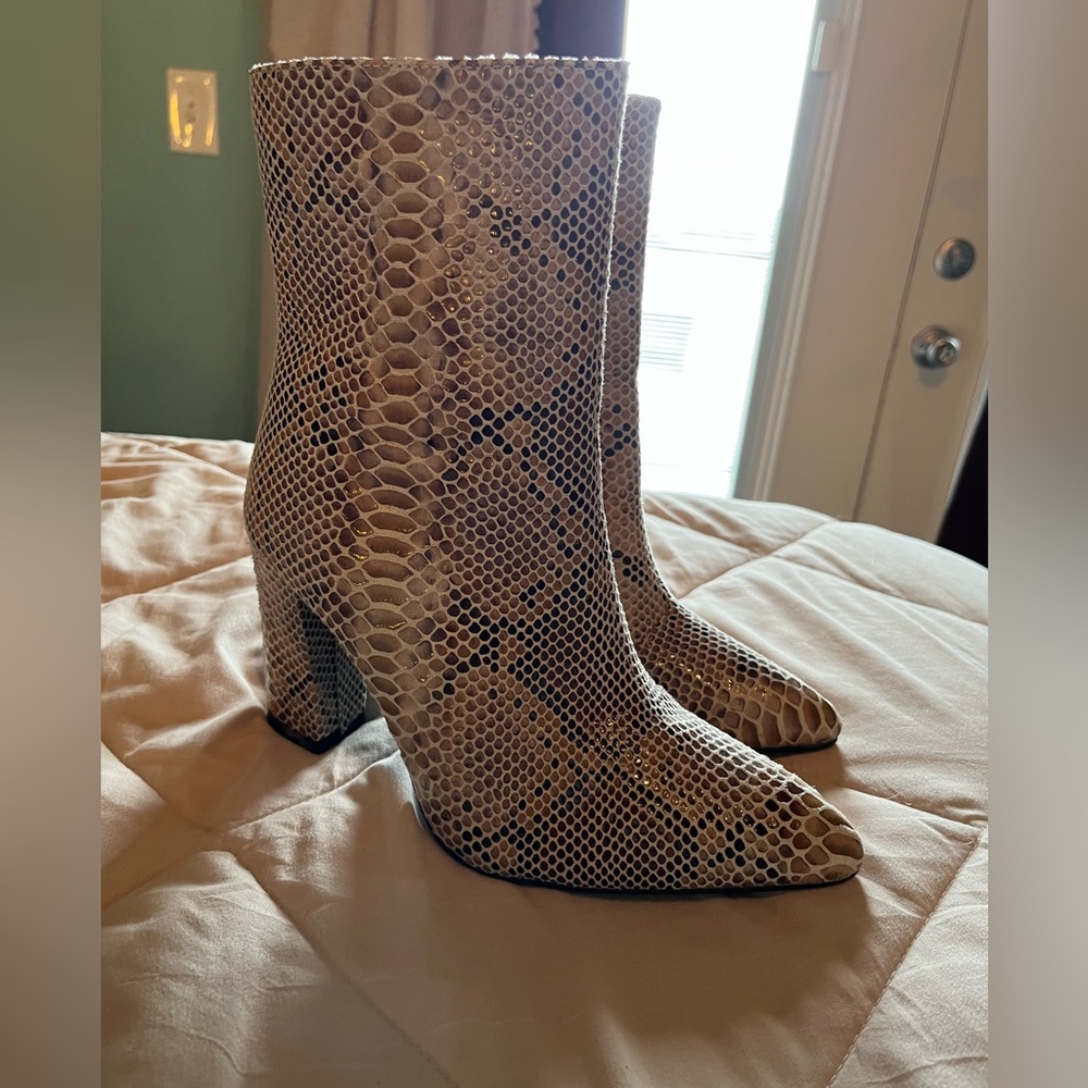 Snake skin boots